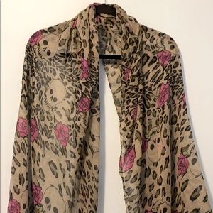Skull Patterned Scarf 💗💀